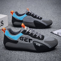 夏季透氣男鞋騎行訓練百搭網面休閒男士運動鞋減震跑步鞋阿甘潮鞋