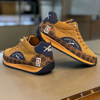 潮牌男鞋2023年秋季爆款潮流輕便一腳蹬布鞋男駝色百搭運動休閒鞋