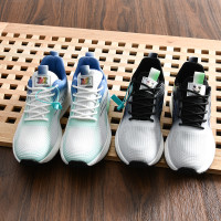 設計師線 品質絕了 外貿男士時尚漸層百搭飛織網面透氣休閒運動鞋