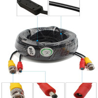 Камера видеонаблюдения BNC, коаксиальный кабель с кабелем, удлинитель, 5 м, 10 м, 15 м, 20 м, 30 м, 50 м, для системы цифровой видеозаписи