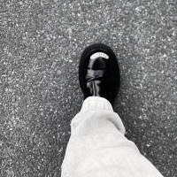 XD KEENZO鞋子女設計感小眾繫帶金屬樂福鞋小皮鞋女厚底德比鞋男