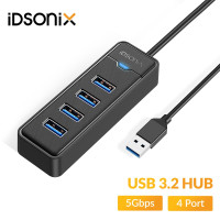 USB-концентратор iDsonix с 4 портами и разветвителем типа C, ультратонкий OTG-адаптер 3,0, концентратор USB 5 Гбит/с, высокоскоростные Компьютерные аксессуары для ПК