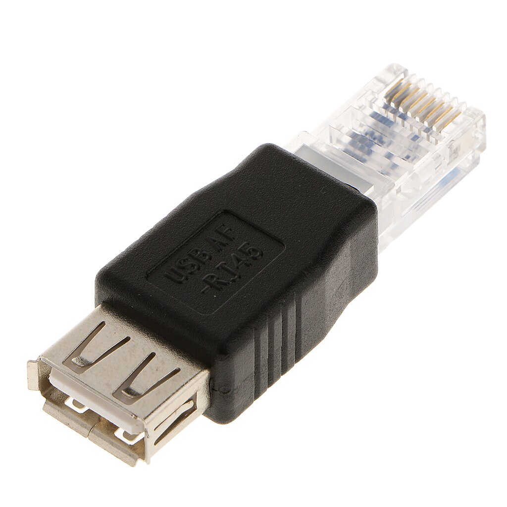 USB Female To Male Ethernet RJ45 Connector Adapter Converter LAN WAN AF Network