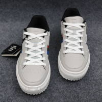 W1DXL30902品牌男裝專櫃正品男士四季款真皮繫帶板鞋運動鞋一腳蹬