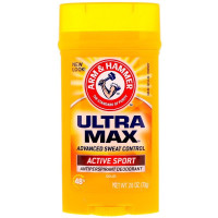 Arm & Hammer, UltraMax, Твердый дезодорант-антиперспирант для мужчин, ACTIVE SPORT, 73 г