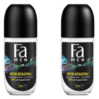 Fa Дезодорант роликовый Men Ритмы Бразилии, Ночи Ипанемы, 50 мл, 2 шт