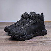 外貿原單撤櫃冬季男女鞋鈕釦高筒戶外鞋防滑輕便男女士徒步登山鞋