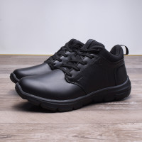 俄羅斯單真皮保暖男鞋棉鞋頭層牛皮高筒戶外鞋輕便男士徒步登山