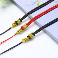 工厂直销新款项链绳金色线圈吊坠绳手工diy颈绳长款玉器挂绳批发