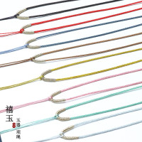 吊坠绳可调节长度编织绕金色线项链绳玉佩吊坠精细绳挂绳批发