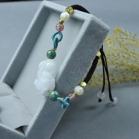 手绳 貔貅diy手工编绳手链翡翠高档手绳情侣款男女款手串 编织绳