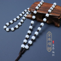 5MM圆珠全珠项链绳多色挂绳 DIY手工编织玉器配饰吊坠绳配件