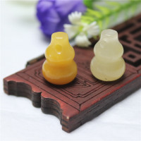 产地直销17*12mm平头葫芦天然黄龙玉吊坠玉石饰品配件金丝玉葫芦