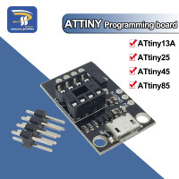 Подключаемая плата разработки ATTINY для ATtiny13A/ATtiny25/ATtiny45/ATtiny85, редактор программирования, разъем питания Micro Usb