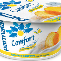 Йогурт густой Comfort Parmalat безлактозный персик-куркума 3%, 130 г