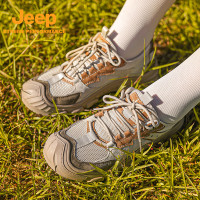 Jeep官方戶外登山鞋男露營網面爬山鞋運動情侶款輕便防滑徒步鞋女