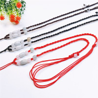 手工编织4股玉线翡翠吊坠配绳 可调节长短项链绳男女挂坠绳批发