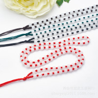 5mm玻璃珠子编织项链绳翡翠水晶玛瑙饰品工艺玉坠挂绳diy吊坠配饰