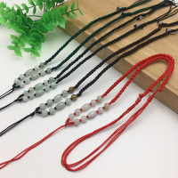 可调节项链细款项链绳男女款翡翠玉吊坠挂绳工艺编织绳子批发