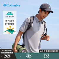 Columbia哥倫比亞戶外男子針織運動透氣短袖速乾POLO衫AE2996