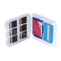 Прозрачный Micro SD TF карты памяти SDHC MSPD коробка для хранения карт памяти держатель чехол