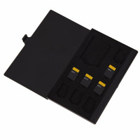 Алюминиевый футляр для хранения карт Micro SD 1SD + 8TF