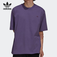 Adidas/Adidas官方正品三葉草男子舒適圓領休閒運動T恤 HC8586