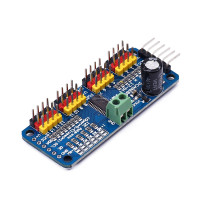 16-канальный 12-битный PWM-серводвигатель PCA9685, модуль I2C, робот