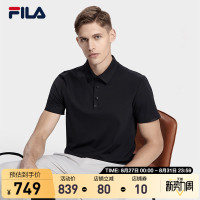 FILA Fila官方男子短袖POLO衫2023夏新時尚簡約商務休閒翻領上衣