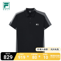 FILA GOLFFila歐巡賽系列男士POLO衫夏季運動上衣時尚專業短袖T恤