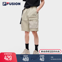 FILA FUSIONFila官方短褲男2023夏季新款寬鬆潮流工裝五分褲五分褲