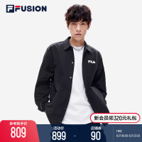 FILA FUSIONFila潮牌男士外套 2023夏季新款梭織上衣運動襯衫