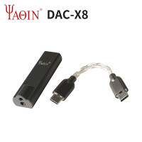 YAQIN DAC-X8 AK4493EQ порт able DAC усилитель 768 кГц/32 бит DSD512 с выходным портом 3,5 мм/2,5 мм