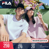 FILAFila官方情侶短袖T恤2023夏季新款休閒時尚運動多彩短T男女