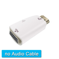 Кабель HDMI-совместимый с VGA, конвертер HD 1080P, проектор со штекером 3,5 мм для ТВ-приставки, ПК, ноутбука, дисплея