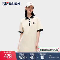 FILA FUSIONFila潮牌女子洋裝2023夏時尚寬鬆簡約POLO裙子