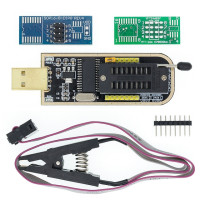 USB-программатор CH341A/CH341B 24 25 серия EEPROM, модуль программатора с флэш-BIOS, зажим SOIC8 SOP8 для проверки EEPROM 93CXX / 25CXX/24CXX, набор «сделай сам»