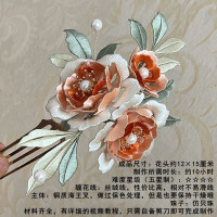 缠花材料包古风发饰汉服配饰免裁剪有教程手工diy发饰