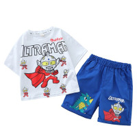 2 шт., хлопковая футболка и шорты для мальчиков 2-10 лет