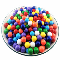 亚克力无孔珠子塑料跳棋圆珠游戏玻璃弹珠球摸珠游戏弹珠散珠批发