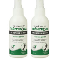 Теймурова Спрей для ног чайное дерево, от запаха и пота, 2 шт по 150 мл