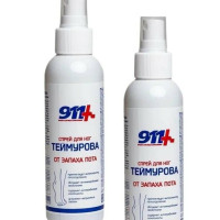 911 Ваша служба спасения Спрей для ног Теймурова от запаха пота 150мл/ 2 упаковки