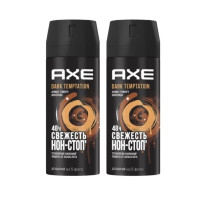 Axe Дезодорант-спрей Dark Temptation с ароматом темного шоколада, 150 мл х 2 шт
