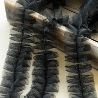 Кружевная гипюровая ткань, 2,5 см, 1 м