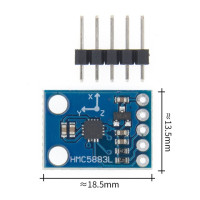 GY-273 3V-5V HMC5883L трехосевой компас модуль датчика магнитометра трехосевой модуль магнитного поля