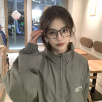 oversize潮牌防曬衣女款2023夏季新款寬鬆透氣遮陽皮膚衣薄款夾克