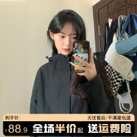 衝鋒衣外套女春秋款潮ins2023新款設計感小眾風衣棒球服夾克上衣