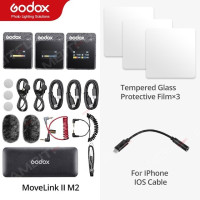 Беспроводной петличный микрофон Godox MoveLink II M1 M2 2,4 ГГц