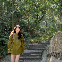 衝鋒衣女2023新款春秋季日系戶外露營運動情侶外套oversize設計感