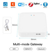 Проводной многорежимный шлюз Smart Tuya App Голосовое управление ZigBee WiFi Bluetooth концентратор беспроводной пульт дистанционного управления ler Alexa Google Home